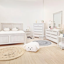 Load image into Gallery viewer, LINCOLN Soild Wood 7 Drawer Dresser with Mirror - WHITE