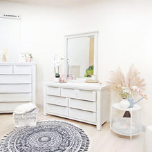 Load image into Gallery viewer, Lincoln Solid Wood 7 Drawer Dresser - White
