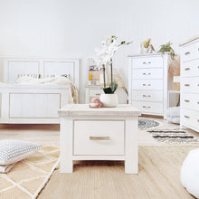 Load image into Gallery viewer, AURORA Solid Wood Lamp Table - WHITE