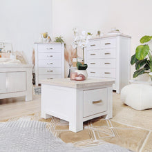 Load image into Gallery viewer, AURORA Solid Wood Lamp Table - WHITE