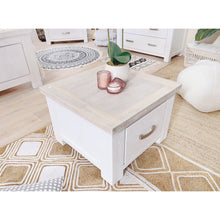 Load image into Gallery viewer, AURORA Solid Wood Lamp Table - WHITE