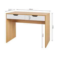 Load image into Gallery viewer, Schertz 100cm Computer Desk - Oak