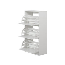 Load image into Gallery viewer, Anau 3 Drawer Shoe Cabinet Storage Rack - White