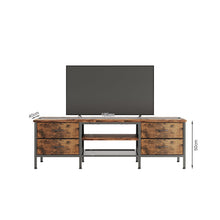 Load image into Gallery viewer, Cavalla 1.6m Entertainment Unit with Drawers - Rustic Brown