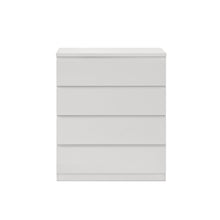 Load image into Gallery viewer, Tongass Wooden Tallboy 4 Drawers - White