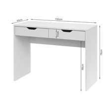 Load image into Gallery viewer, Schertz 100cm Computer Desk - White