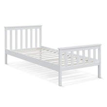 Load image into Gallery viewer, Andes Single Wooden Bed Frame - White