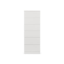 Load image into Gallery viewer, Tongass Wooden Slim Tallboy 6 Drawers - White
