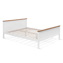 Load image into Gallery viewer, Kamet Double Wooden Bed Frame - White