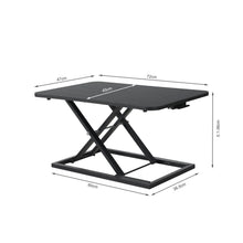 Load image into Gallery viewer, Sit-Stand Desk Converter - Black