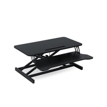 Load image into Gallery viewer, Sit-Stand Desk Converter with Keyboard Tray - Black