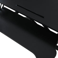 Load image into Gallery viewer, Sit-Stand Desk Converter with Keyboard Tray - Black