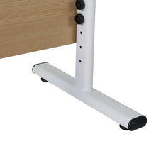 Load image into Gallery viewer, Hector 80cm Height-Adjustable Computer Desk - Maple + White