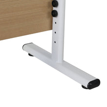 Load image into Gallery viewer, Hector 120cm Height-Adjustable Computer Desk - Maple + White