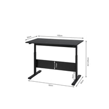 Load image into Gallery viewer, Hector 100cm Height-Adjustable Computer Desk - Black