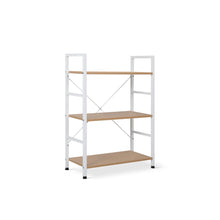 Load image into Gallery viewer, Hikuai 3 Tier Bookshelf - Natural + White