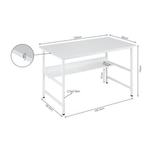 Load image into Gallery viewer, Carter 120cm Computer Desk - White