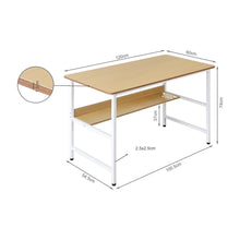Load image into Gallery viewer, Carter 120cm Computer Desk - Maple + White