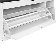 Load image into Gallery viewer, Gannet Shoe Rack Storage Cabinet 3 Layer - White + Black