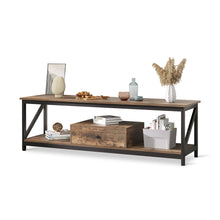 Load image into Gallery viewer, Atlas 1.4m Entertainment Unit with Drawer - Rustic Brown