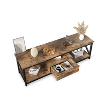 Load image into Gallery viewer, Atlas 1.4m Entertainment Unit with Drawer - Rustic Brown