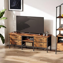 Load image into Gallery viewer, Cavalla 1.4m Entertainment Unit with Drawers - Rustic Brown