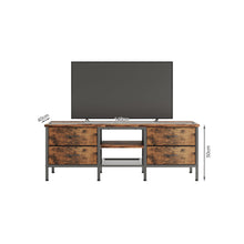 Load image into Gallery viewer, Cavalla 1.4m Entertainment Unit with Drawers - Rustic Brown