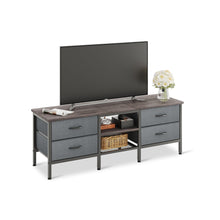 Load image into Gallery viewer, Cavalla 1.4m Entertainment Unit with Drawers - Grey Oak + Grey