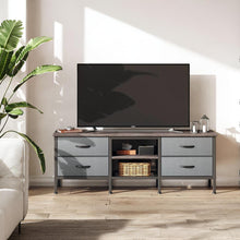 Load image into Gallery viewer, Cavalla 1.4m Entertainment Unit with Drawers - Grey Oak + Grey