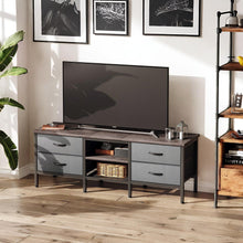 Load image into Gallery viewer, Cavalla 1.4m Entertainment Unit with Drawers - Grey Oak + Grey