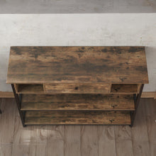 Load image into Gallery viewer, Atlas 1m Console Table with Drawer - Rustic Brown