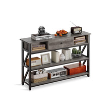 Load image into Gallery viewer, Atlas 1.2m Console Table with Drawer - Gray Oak