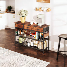 Load image into Gallery viewer, Shrike Console Table with 3 Drawers - Light Cherry