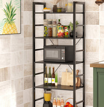 Load image into Gallery viewer, Poroti 5 Tier Bookshelf Storage Shelf - Black