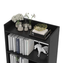 Load image into Gallery viewer, Bulls 100cm 4 Tier Bookshelf - Black