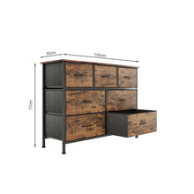 Load image into Gallery viewer, Madilyn 7 Drawers Lowboy - Rustic Brown