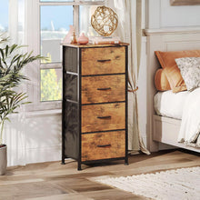Load image into Gallery viewer, Hailey 4 Drawers Tallboy - Rustic Brown