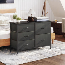 Load image into Gallery viewer, Hailey 5 Drawers Lowboy - Black (0.045m3 - 10.2kg)