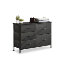 Load image into Gallery viewer, Hailey 5 Drawers Lowboy - Black (0.045m3 - 10.2kg)