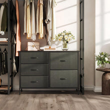 Load image into Gallery viewer, Hailey 5 Drawers Lowboy - Black (0.045m3 - 10.2kg)