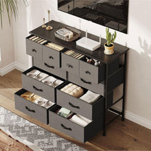 Load image into Gallery viewer, Natalia 10 Drawers Lowboy - Grey