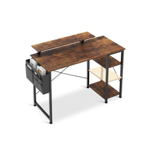 Load image into Gallery viewer, Logan 100cm Computer Desk with Storage Bag - Rustic Brown