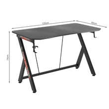 Load image into Gallery viewer, Carson 120cm Gaming Desk - Carbon Black