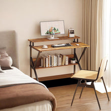 Load image into Gallery viewer, Michael 70cm Computer Desk Study Table - Rustic Brown