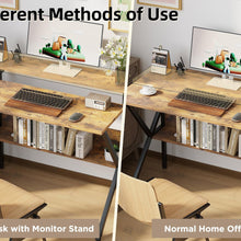 Load image into Gallery viewer, Michael 70cm Computer Desk Study Table - Rustic Brown
