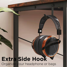 Load image into Gallery viewer, Felix Computer Corner Desk with Storage Bag - Rustic Brown