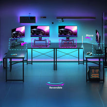 Load image into Gallery viewer, Marcus Gaming Corner Desk - Carbon Black