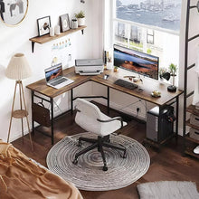 Load image into Gallery viewer, Niko Computer Corner Desk - Rustic Brown