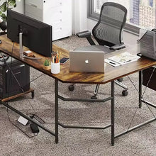 Load image into Gallery viewer, Niko Computer Corner Desk - Rustic Brown