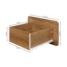Load image into Gallery viewer, Dorian Bedside Table - Walnut + Black